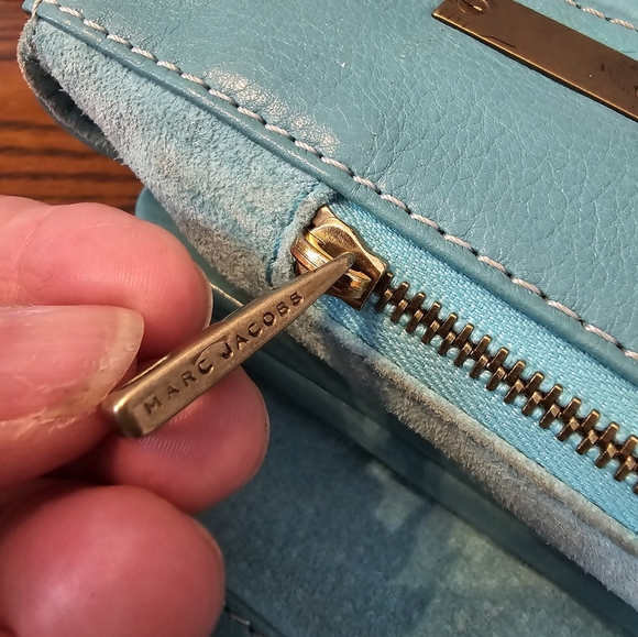 Marc Jacobs Vintage Tiffany Blue Leather Satchel and Dustbag Set - Picture 13 of 16